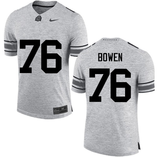Ohio State Buckeyes #76 Branden Bowen Men Alumni Jersey Gray